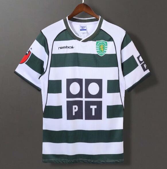 2001-2003 Sporting Club de Portugal Retro Home Kit Soccer Jersey